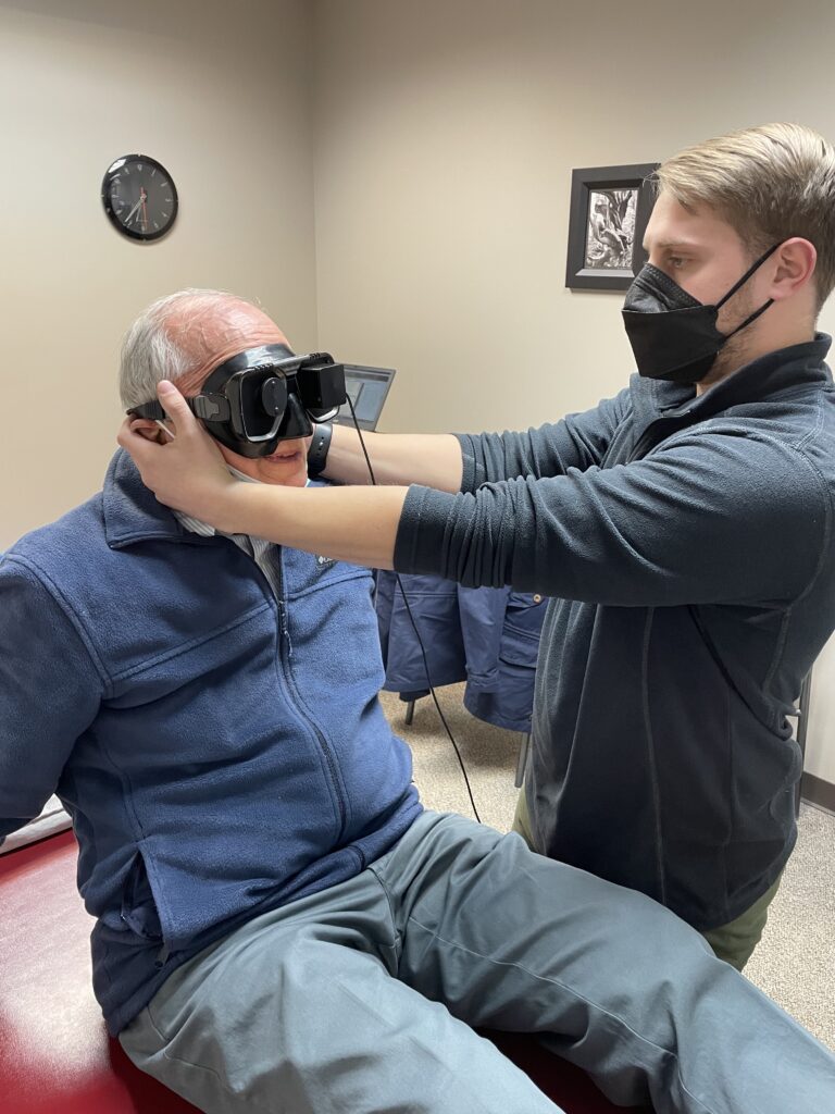 Use of Frenzel goggles by a trained physical therapist can help diagnose vertigo issues more quickly and accurately